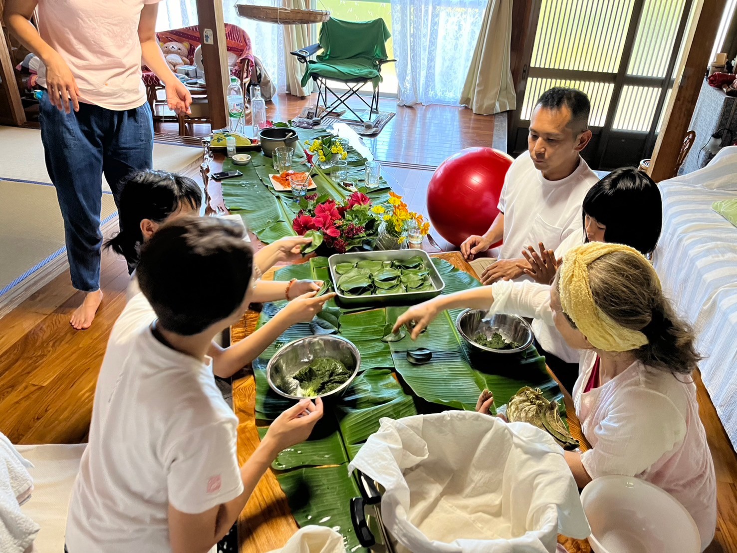 ふらっと屋久島、かからん団子づくり体験